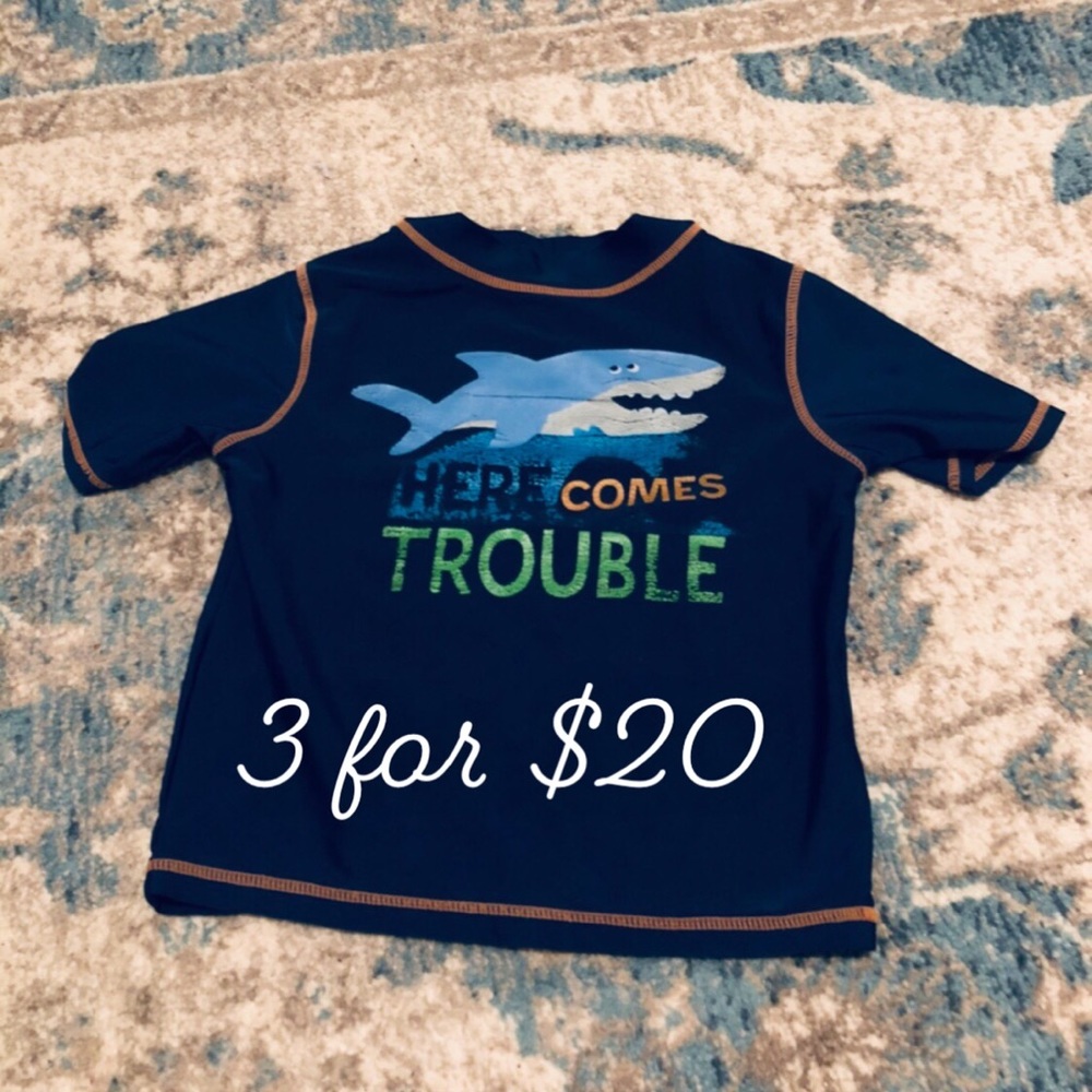 Carter’s swim shirt 24M 3itemsfor$20